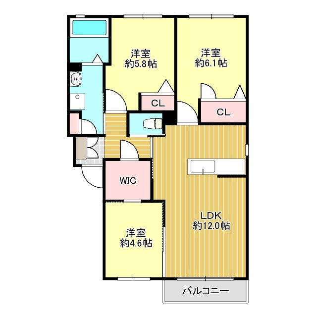 グランエスポワールAの間取り