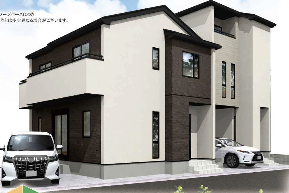 【仲介手数料無料】所沢市久米３期２号棟　所沢市の新築住宅なら西武ハウジングの外観パース