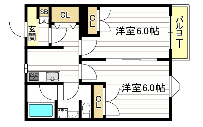 ハイツエルムの間取り