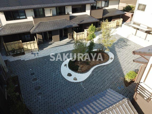 京和風 嵯峨野 星のエントランス|上空写真