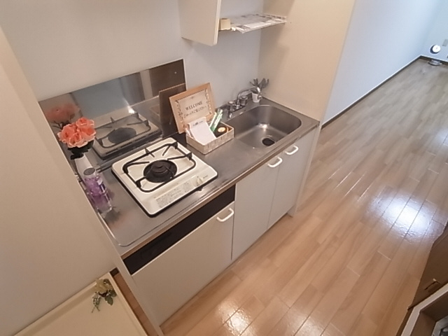 神戸市須磨区大黒町４丁目のアパートのキッチン|ガスキッチン