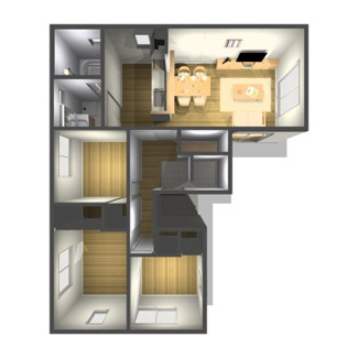 【外観パース】 | PLAISIR VILLE　寒河江市西根　2期