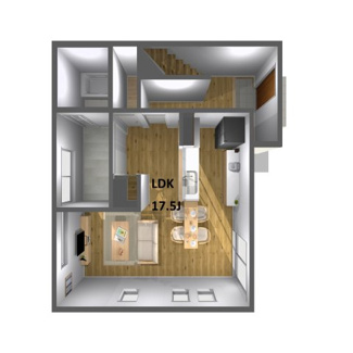 【外観パース】 | PLAISIR VILLE　寒河江市西根　1期