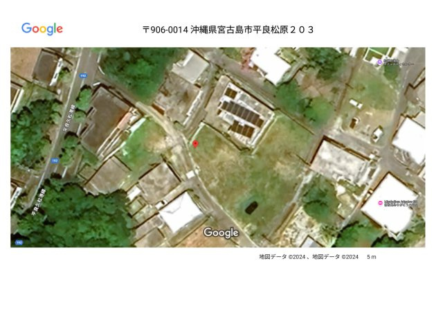 平良字松原203　他4筆4区画（745～1214万円）の地図