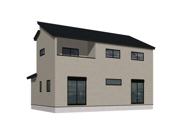 ーAdoble＋アドブル＋ー小倉南区下曽根4丁目3期　【小倉南区　新築戸建て】の外観パース|ーAdoble＋アドブル＋ー小倉南区下曽根4丁目3期　【小倉南区　新築戸建て】