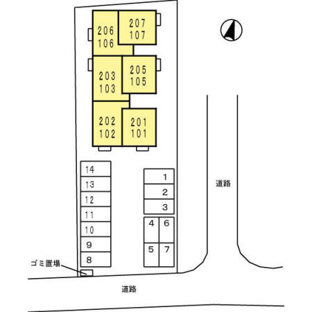 Ｄ-ｒｏｏｍ ＴＡＫＥｊａｎｇの区画図