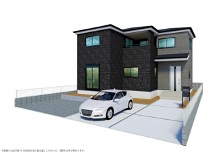 【外観パース】 | ■4LDK　■土地面積：167.59㎡　■建物面積：108.47㎡