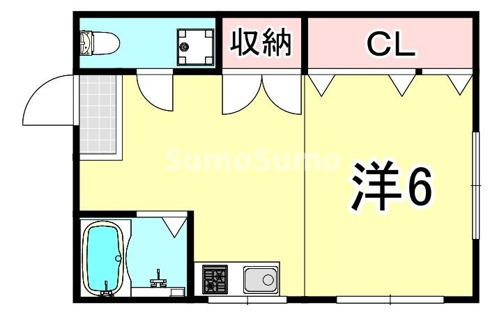 須磨寺ハイツの間取り