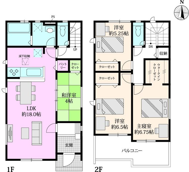 【間取り】 | 香美市土佐山田町百石町１丁目/１号棟