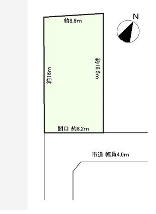 売土地　静岡市駿河区鎌田の土地図