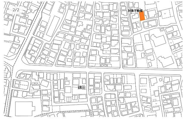 売土地　静岡市駿河区鎌田の地図