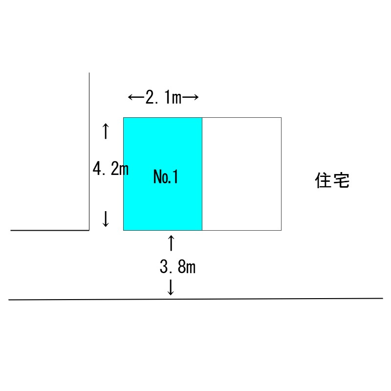 赤羽台3-21貸家駐車場（小型自動車専用）の間取り