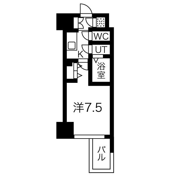 プレミアムコート谷町４丁目の間取り|選べる家電プランあり！！