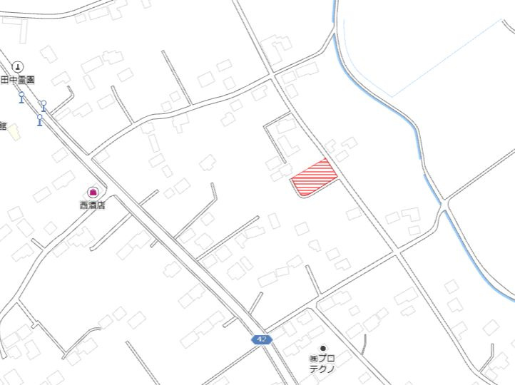 都城市高崎町東霧島の売地の土地図