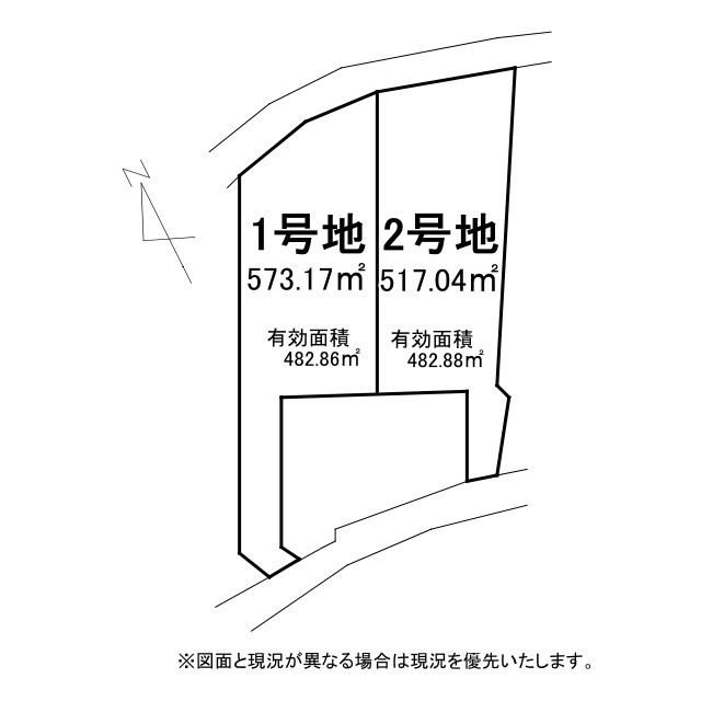 守山市赤野井町2号地　売土地の土地図