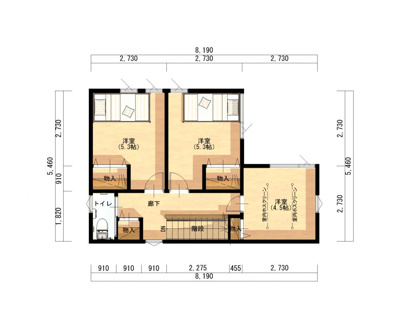  | 中区米田⑥号地 | 2階：洋室5.3帖、洋室5.3帖