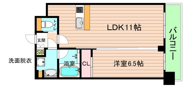 フェルム城北公園の間取り