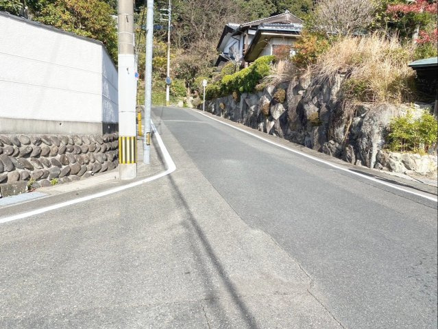 太宰府市観世音寺６丁目　土地の前面道路含む現地写真|周辺道路の様子です！