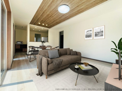 【居間・リビング】 | 【LDK　CG家具設置イメージ】
※画像に含まれる家具家電はCGで設置したイメージです。実際の物件には付帯されません。