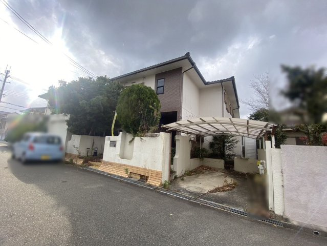 堺市南区庭代台4丁　戸建ての前面道路含む現地写真|広々前面道路