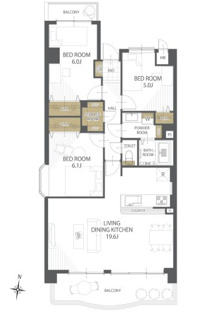 【間取り】サントノーレ枝松 