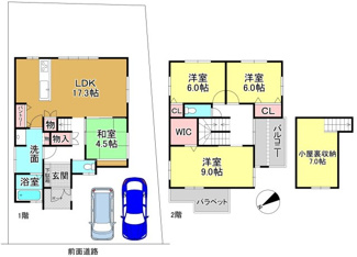 【間取り】 | 大津市下阪本2丁目26付近　新築戸建 | 2期　8号棟