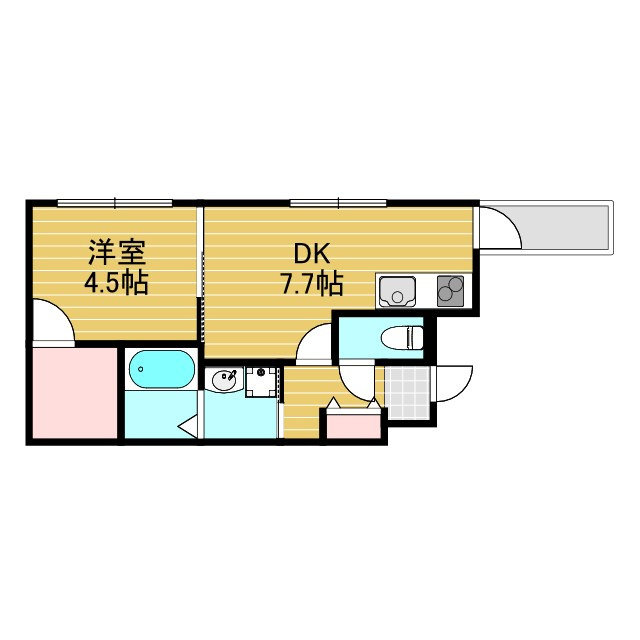 フジパレス神崎川3番館の間取り