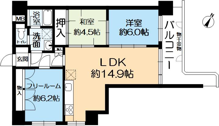 ビバリーハウス本山の間取り