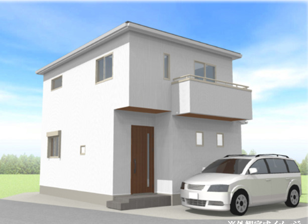 【仲介手数料無料】入間市扇台全１棟　入間市の新築住宅なら西武ハウジングの外観パース