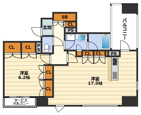 シティタワー梅田イーストの間取り