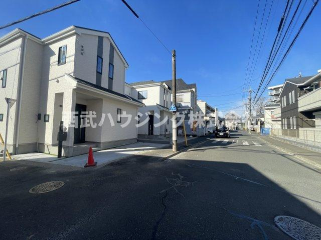 【仲介手数料無料】清瀬市竹丘全２棟１号棟　清瀬市の新築住宅なら西武ハウジングの前面道路含む現地写真