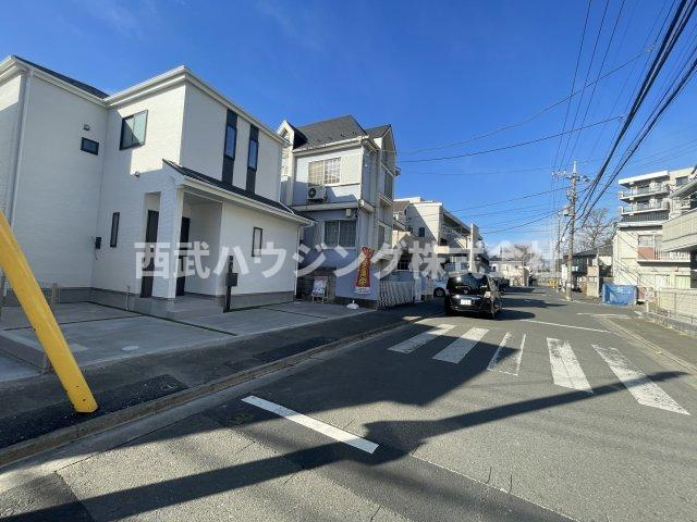 【仲介手数料無料】清瀬市竹丘全２棟１号棟　清瀬市の新築住宅なら西武ハウジングの前面道路含む現地写真