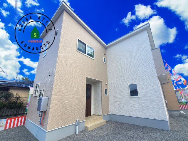 熊本市北区鶴羽田4丁目第2-2棟（2号棟）の外観|デザイン性のある外観です。