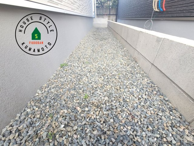 熊本市北区鶴羽田4丁目第2-2棟（2号棟）の庭|お庭で自由な時間を過ごせます。