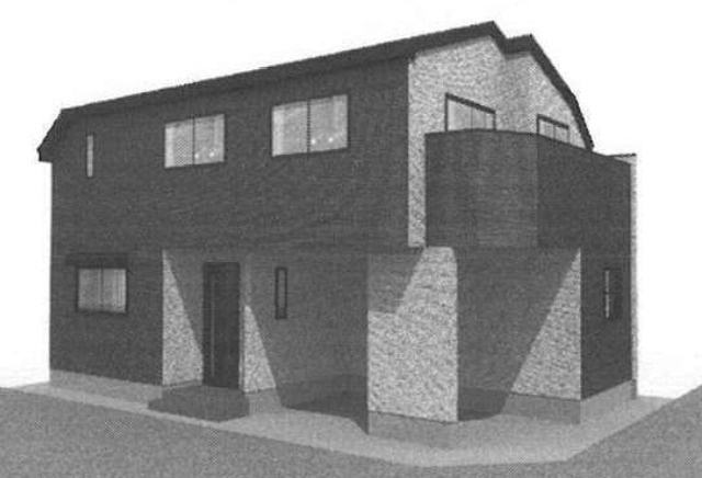 【仲介手数料無料】清瀬市元町全２棟１号棟　清瀬市新築住宅なら西武ハウジングの外観パース