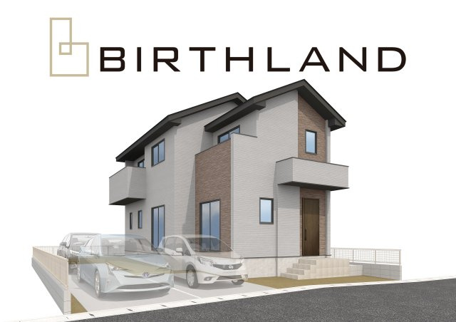 郡山市安積町9期　Erde　全2棟の外観パース|2号棟　完成予想図