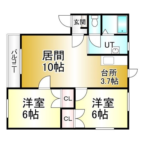 ラッキーストーリッジⅠの間取り