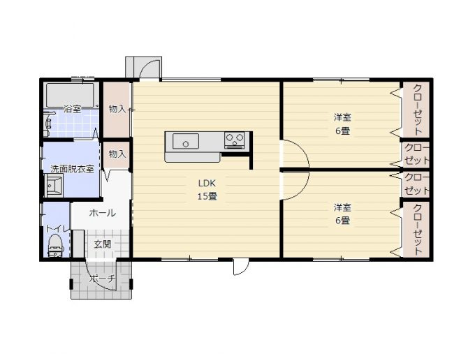 赤江　中古戸建の間取り