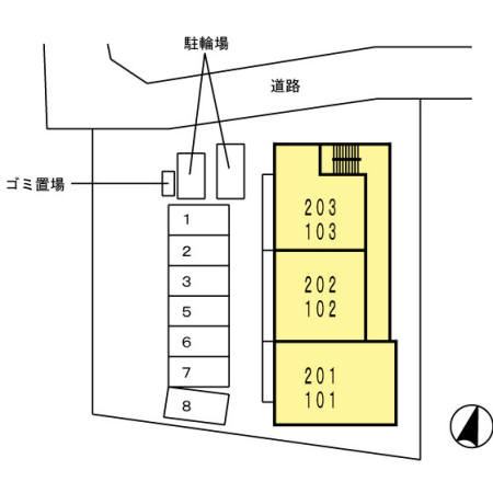 マリエッタヒルズの地図