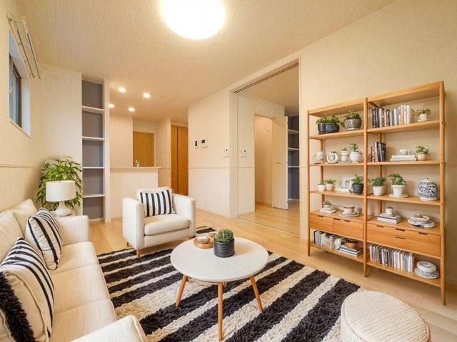 グランド萩ヶ丘Ⅱの居間・リビング|CGで家具等を配置したもので家具等は含まれません