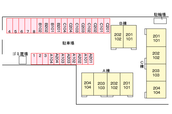 【区画図】 | クローバーＡ | クローバーA棟　103号室　平成24年5月12日撮影