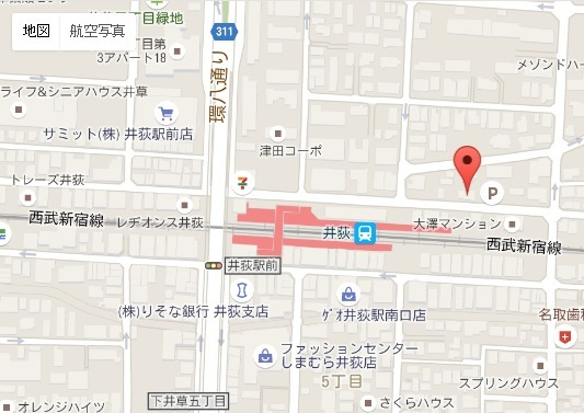 ボヌール井草の地図|★案内図★