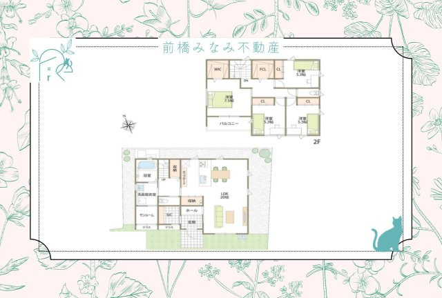 【新築】高崎市江木町　３号棟(全１０棟)　フェリディアガーデン　新築建売分譲の間取り