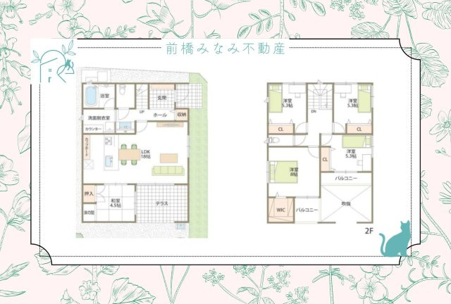 【新築】高崎市江木町　１０号棟(全１０棟)　フェリディアガーデン　新築建売分譲の間取り