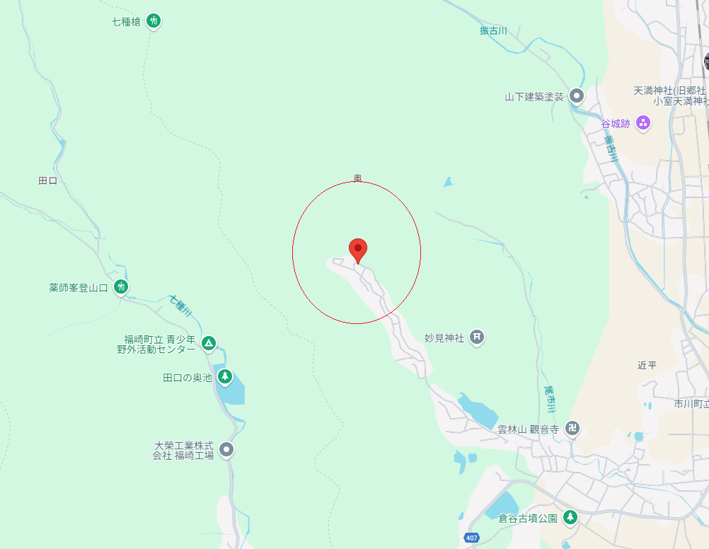 神崎郡市川町奥1051-187の地図