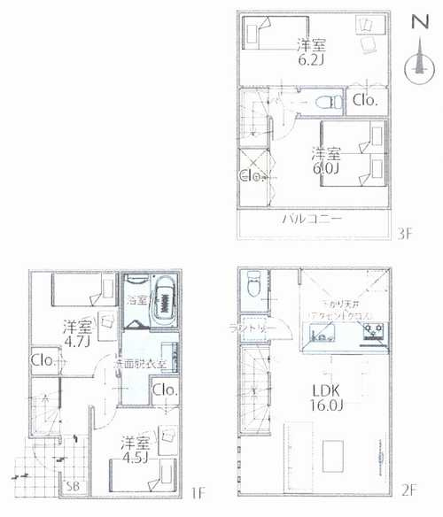 藤沢市川名1丁目Ⅱ　新築戸建全6棟　4号棟の外観