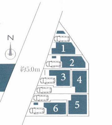 【区画図】 | 藤沢市川名1丁目Ⅱ　新築戸建全6棟　1号棟