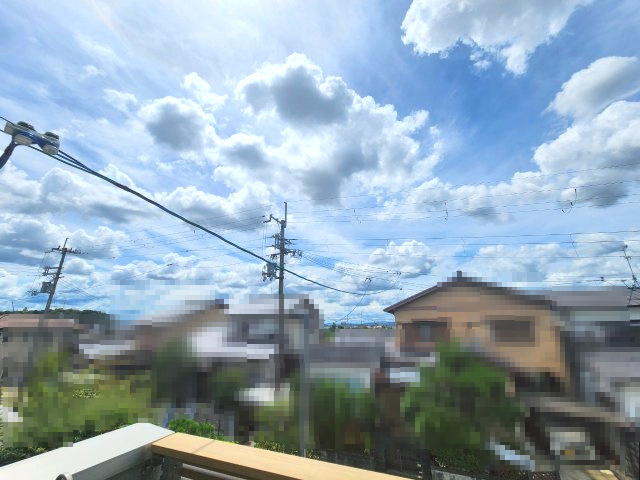 【商談中】京都市西京区大原野上里鳥見町　の展望|バルコニーからの眺望です。