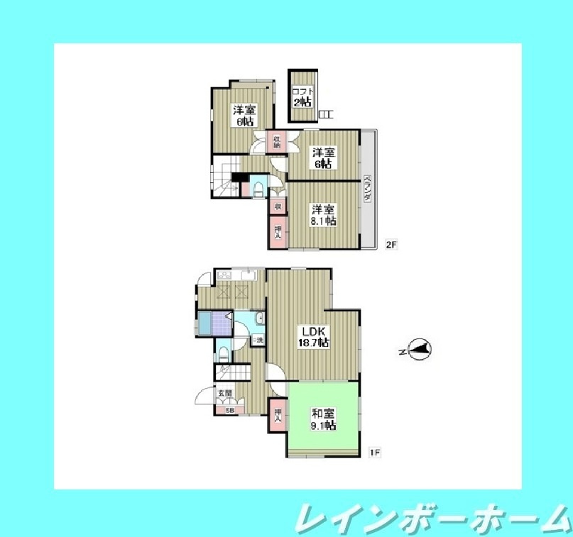 担当エリアのルームアドバイザーが直接対応いたしますの間取り