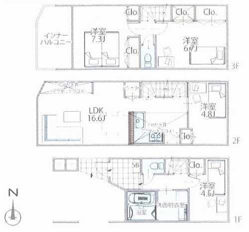 藤沢市川名1丁目Ⅱ　新築戸建全6棟　6号棟